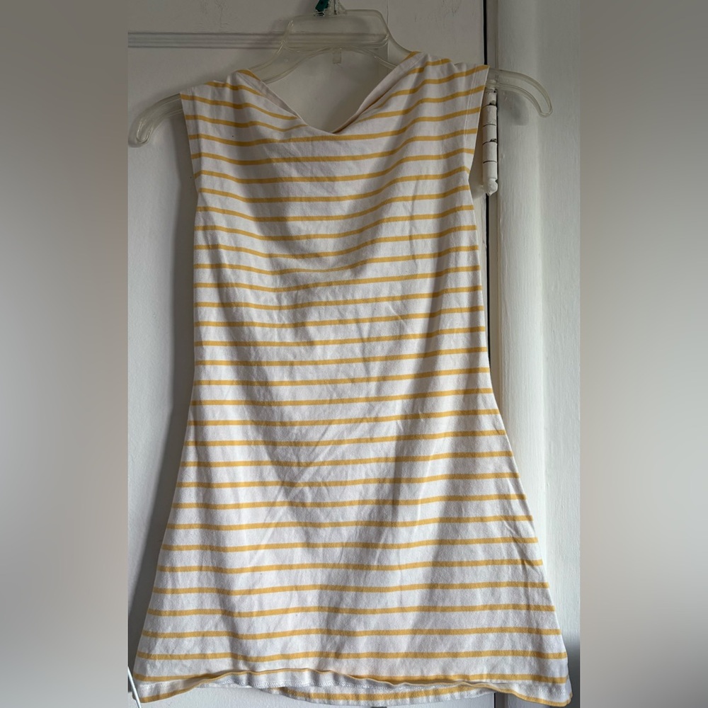 Boob Design Yellow and White Striped Nursing Top - Picture 3 of 5